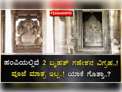 ವಿಶ್ವವಿಖ್ಯಾತ ಹಂಪಿಯಲ್ಲಿವೆ ಸಾಸಿವೆ ಕಾಳು, ಕಡಲೆ ಕಾಳು ಗಣಪತಿ!