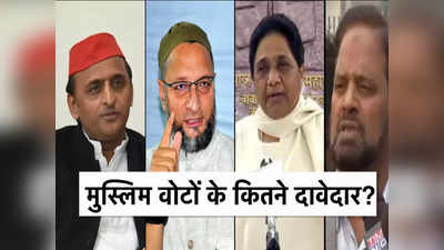 Muslim Vote Bank in UP: ओवैसी, अयूब या अखिलेश! उत्तर प्रदेश में मुस्लिम वोटों के कौन-कौन हैं दावेदार?
