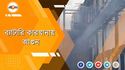 ব্যাটারি কারখানায় আগুন