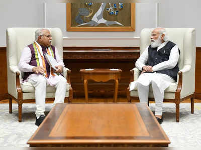 manohar lal khattar : हरयाणातही नेतृत्व बदल? मुख्यमंत्र्यांनी PM मोदींची भेट घेतली; CM खट्टर म्हणाले...