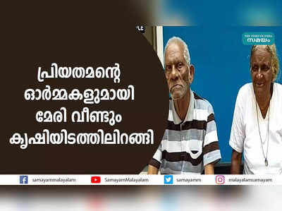 പ്രിയതമന്‍റെ ഓര്‍മ്മകളുമായി മേരി വീണ്ടും കൃഷിയിടത്തിലിറങ്ങി