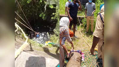 ആഴമുള്ള കിണറ്റിലേക്ക് സ്ത്രീ വീണു; സാഹസികമായി രക്ഷിച്ച് ഫയർ ഫോഴ്സ്, വീഡിയോ കാണാം