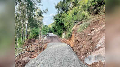 ಭೂ ಕುಸಿತ: ರಸ್ತೆ ಕಾಮಗಾರಿ ಮುಗಿಯುವುದೆಂತು, ಆ ನಂದಿಗೇ ಗೊತ್ತು