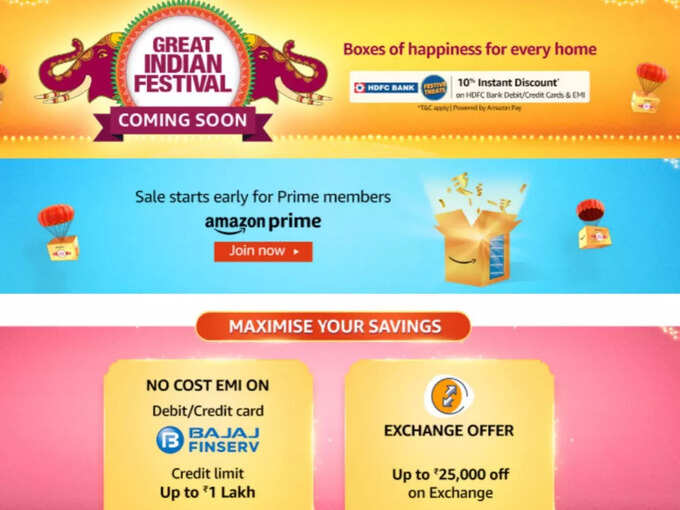 Amazon Great Indian Festival 2021 prime members