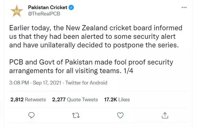 Pakistan Tweet