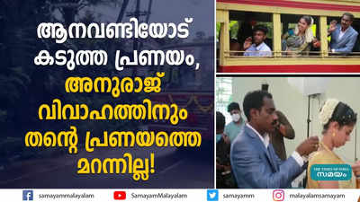 ആനവണ്ടിയോട് കടുത്ത പ്രണയം, അനുരാജ് വിവാഹത്തിനും തന്‍റെ പ്രണയത്തെ മറന്നില്ല!