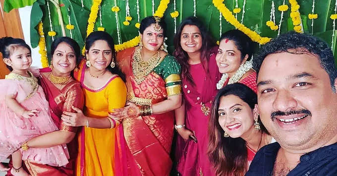 nataraj master wife baby shower photos