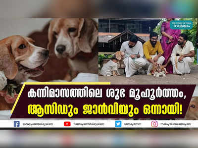 കന്നിമാസത്തിലെ ശുഭ മൂഹൂർത്തം,   ആസിഡും ജാൻവിയും ഒന്നായി!