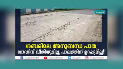 ശബരിമല അനുബന്ധ പാത; റോഡിന് വീതിയുമില്ല, പാലത്തിന് ഉറപ്പുമില്ല!! വീഡിയോ കാണാം