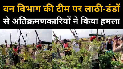 Sheopur News : श्योपुर में अतिक्रमण रोकने पहुंची वन विभाग की टीम पर लाठी-डंडों से हमला, सामने आया वीडियो