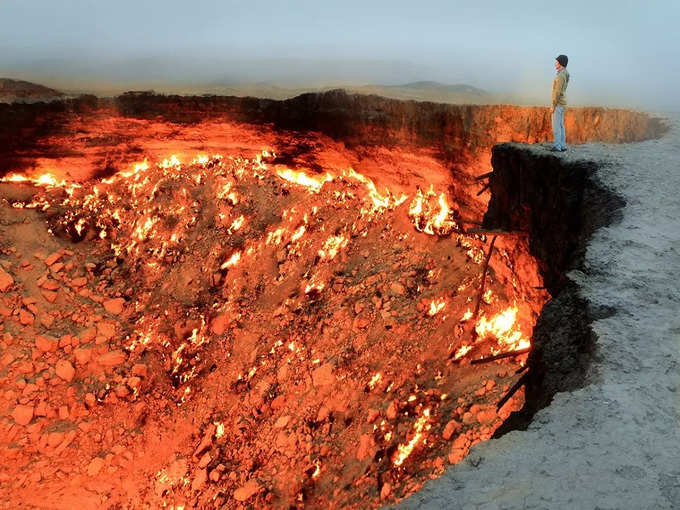 नर्क का द्वार, तुर्कमेनिस्तान - Gates of Hell, Turkmenistan in Hindi