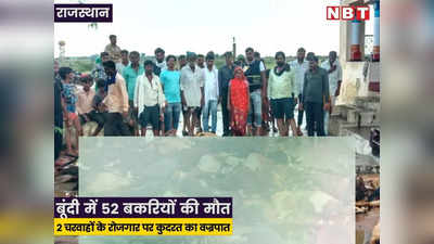 Rajasthan: बूंदी में आसमान से टूटा कहर, बिजली गिरने से 52 बकरियाें की मौत, 3 लड़कियों की बची जान