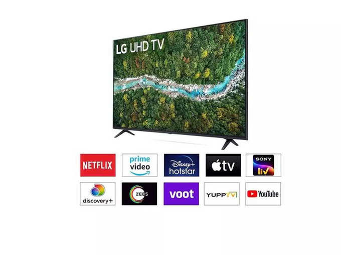 LG 109.22 cm (43 Inches) Smart Ultra HD 4K LED TV 43UP7720PTY (2021 Model, Light Black)