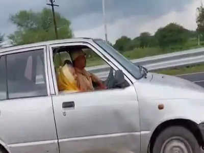 Video : ९० वर्षांच्या आजींनी Maruti 800 चालवून दाखवले ड्रायव्हिंग स्किल, मुख्यमंत्र्यांनीही केलं कौतुक