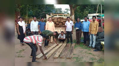 Teak Timber Smuggling: महाराष्ट्रातून तेलंगाणात गुपचूप होत होती मौल्यवान सागवान तस्करी; साडेचार लाखांचा सागवान जप्त