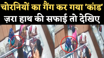 Indore Ladies Thief Gang Viral Video: जूलरी शॉप से पलक झपकते ही चोरनियों ने उड़ाया गोल्ड बॉक्स, CCTV में देखिए पूरा कांड