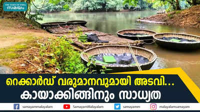 റെക്കാർഡ് വരുമാനവുമായി അടവി......കായാക്കിങ്ങിനും സാധ്യത