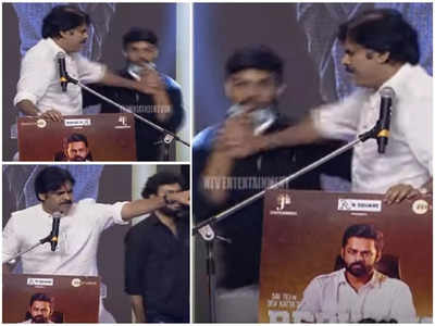 Pawan Kalyan: హే పక్కకి పో.. అభిమానిని నెట్టేసిన పవన్ కళ్యాణ్.. బాలయ్యని తలపిస్తూ స్టేజ్‌పై చిందులు