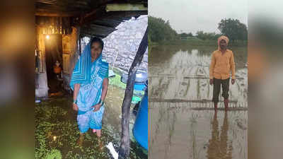 Houses Flooded In Solapur: उत्तर सोलापूर तालुक्याला पावसाचा मोठा तडाखा; घरे पाण्यात, तर शेतीचे प्रचंड नुकसान