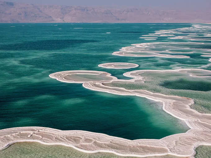 डेड सागर, जॉर्डन और इज़राइल की सीमा - Dead Sea, border of Jordan and Israel in Hindi
