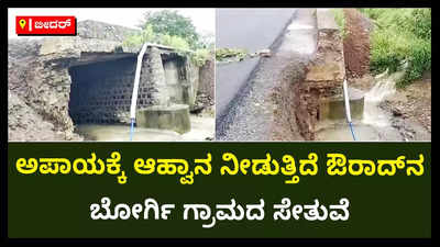 ‘ಸೇತುವೆ ಸರಿ ಮಾಡಿ ಕೊಡಿ ಸರ್‌..’; ಸಚಿವ ಪ್ರಭು ಚೌಹಾಣ್‌ ತವರಲ್ಲಿ ಕುಸಿಯುವ ಭೀತಿಯಲ್ಲಿದೆ ಹಳೆ ಸೇತುವೆ.