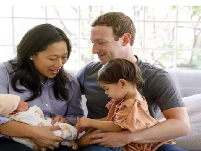 mark Zuckerberg with children&#39;s