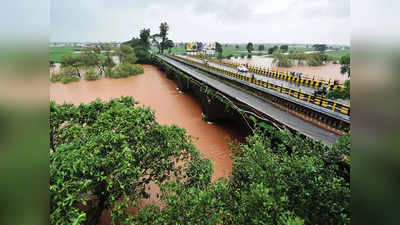 rainfall in kolhapur: पंचगंगा नदीच्या पाणी पातळीत वाढ; इचलकरंजी बंधारा पाण्याखाली