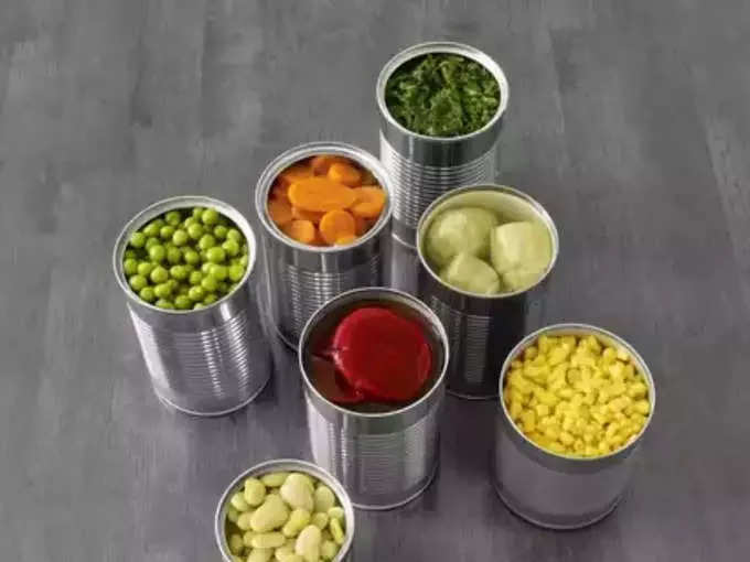 डब्बाबंद किंवा पाकिटबंद पदार्थ (Canned and packed foods)