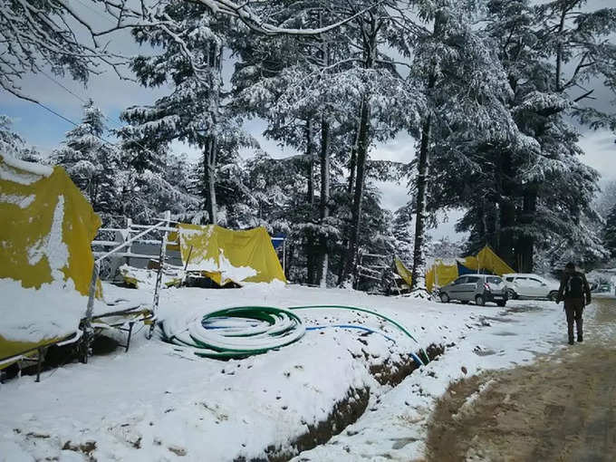 शिमला में बर्फबारी - Snowfall in Shimla in Hindi