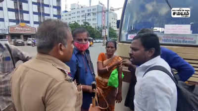 கொள்ளையர்களுக்கு துணை போன பஸ் டிரைவர், கண்டக்டர்! பேருந்து சிறைபிடிப்பு!