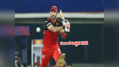 Glenn Maxwell మెరుపు అర్ధశతకం.. పంజాబ్ టార్గెట్ 165