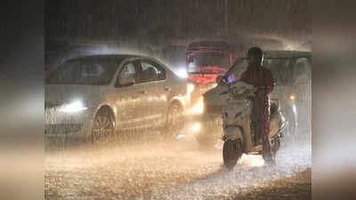 Mumbai Rains : मुंबई, ठाणे परिसरात मुसळधार पाऊस; लोकल सेवेवरही परिणाम!