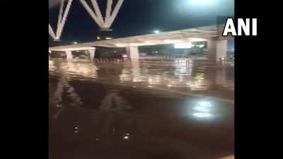 भारी बारिश से बेंगलुरु एयरपोर्ट में भरा पानी, ट्रैक्टर पर चढ़कर पहुंचे यात्री, देखें वीडियो