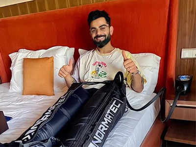 पैरों में इस अजीब सी चीज पहनकर Virat Kohli मिटाते हैं शरीर की थकान, जानें क्‍या है एयर कंप्रेशन थेरेपी