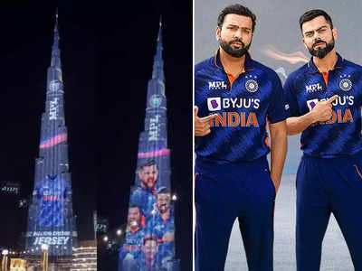 बुर्ज खलीफा पर दिखा टीम इंडिया की T20 वर्ल्ड कप जर्सी का जलवा, ऐसा करिश्माई रहा नजारा