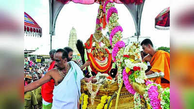 ಇದೇ ಮೊದಲ ಬಾರಿಗೆ ಚಾಮುಂಡಿಬೆಟ್ಟದಿಂದ ಅರಮನೆಗೆ ಮೆರವಣಿಗೆಯಲ್ಲಿ ಬರಲಿದೆ ಅಂಬಾರಿ ಉತ್ಸವ ಮೂರ್ತಿ