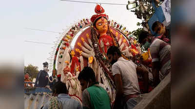 সিঁদুর খেলা আর ধুনুচি নাচে জমজমাট বিজয়া, সজাগ প্রশাসন