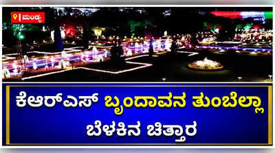 ಕೆಎಆರ್‌ಎಸ್‌ನಲ್ಲಿ ಬಣ್ಣದ ಬೆಳಕಿನ ಆಟ: ಮದುವಣಗಿತ್ತಿಯಂತೆ ಸಿಂಗಾರಗೊಂಡಿದೆ ಕೆಆರ್‌ಎಸ್‌ ಬೃಂದಾವನ