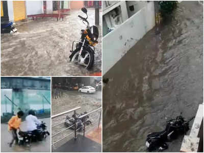 Rains: హైదరాబాద్‌లో దంచికొట్టిన వాన.. రోడ్లు జలమయం