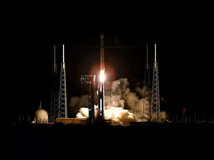 NASA&#39;s Lucy spacecraft, atop a United Launch Alliance Atlas 5 rocket, launches from Cape Canaveral Space Force Station