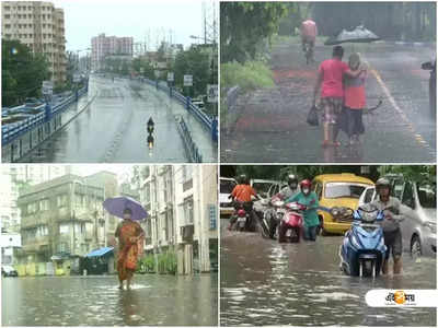 নিম্নচাপের জোড়া ফলায় আরও ২ দিন ভারী বৃষ্টি, কলকাতায় কমলা সতর্কতা