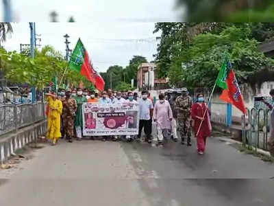 ইটাহারে দলীয় নেতা খুনের প্রতিবাদে জেলাজুড়ে বনধের ডাক BJP-র