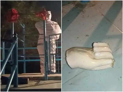 Gwalior News: आंबेडकर की प्रतिमा तोड़े जाने पर भीम आर्मी ने किया हंगामा, नई मूर्ति लगवाने के आश्वासन के बाद हटा चक्काजाम