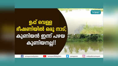 ഉപ്പ് വെള്ള ഭീഷണിയിൽ ഒരു നാട്; കുണിയൻ ഇന്ന് പഴയ കുണിയനല്ല!! വീഡിയോ കാണാം