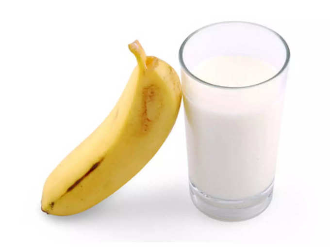 ​केला और दूध