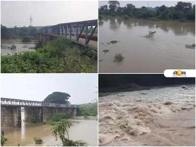 ঝাড়খণ্ডের নদীর জলে বানভাসি জাতীয় সড়ক, তলিয়ে গেল শ্রমিক