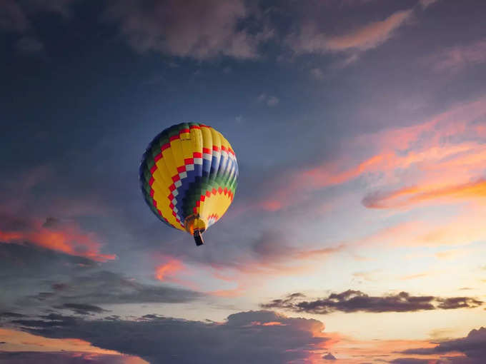 हॉट एयर बलून - Hot Air Balloon in Hindi