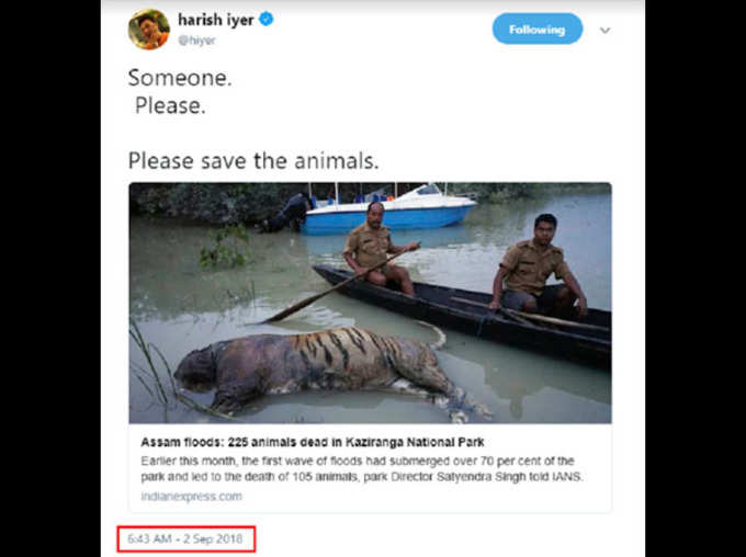 No animal died due to floods in assams Kaziranga National Park this year