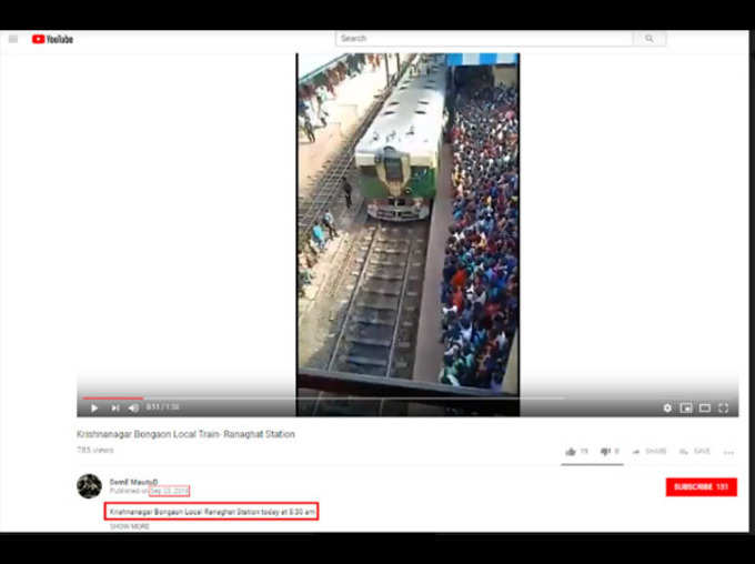 Video of Kolkatas Ranaghat station used to claim migrants workers are fleeing Gujarat