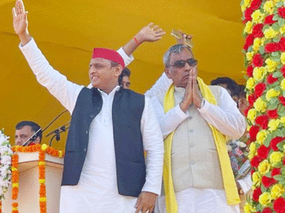 Akhilesh rally in Mau: बंगाल में खेला होवे... अखिलेश-राजभर के गठबंधन ने यूपी में दिया खदेड़ा होवे का नारा